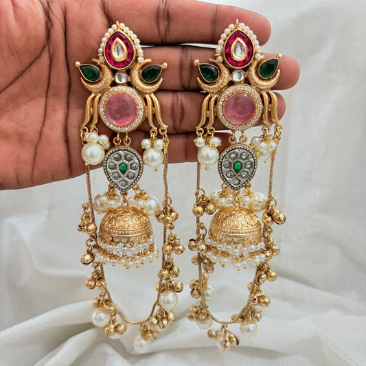 Ziva Kashmiri Earrings Gehnacollections