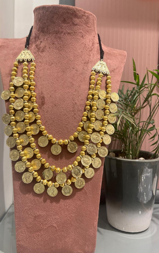 COIN TRIPLE LAYER NECKLACE Gehnacollections
