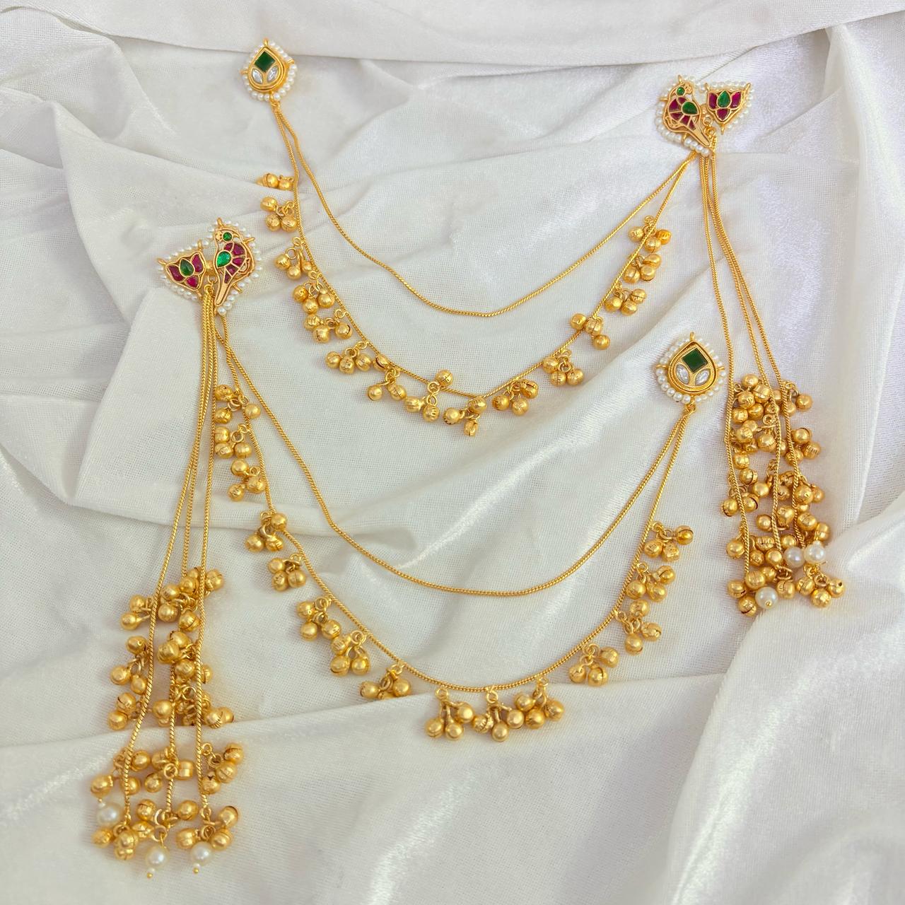 Morni Pakistani earrings Gehnacollections