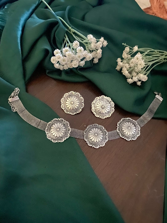 FLORAL CHOKER SET Gehnacollections