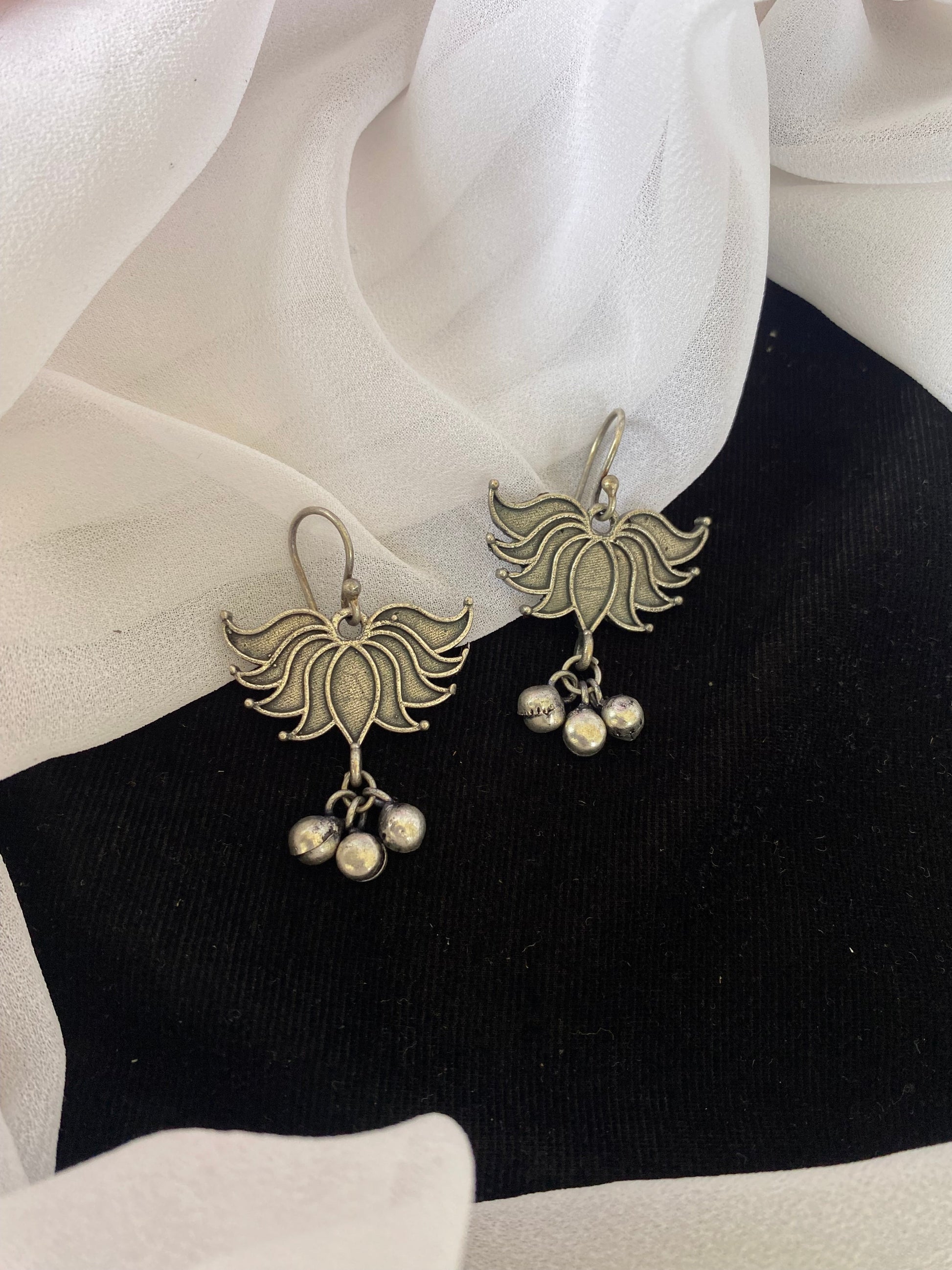 LOTUS GHUNGHROO EARRINGS Gehnacollections