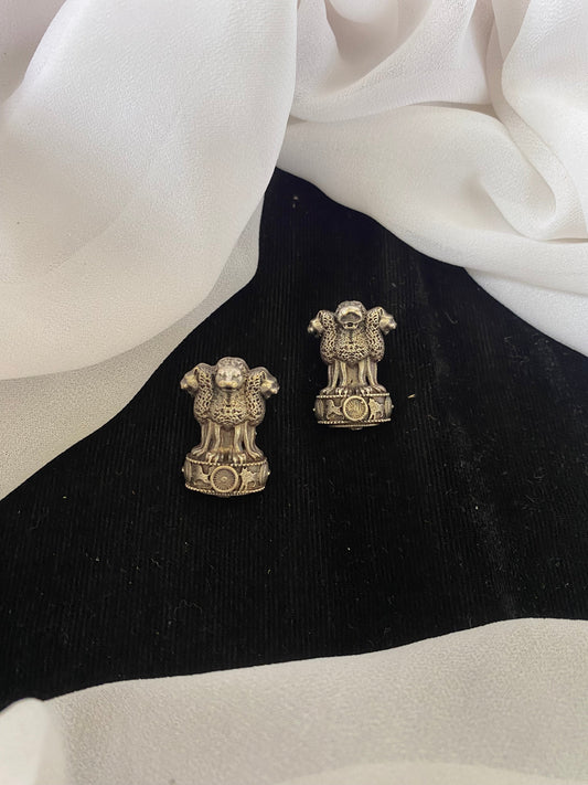 ASHOKA CHAKRA STUDS Gehnacollections