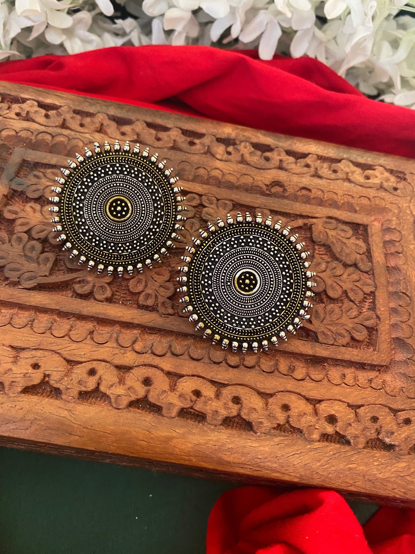 CHAKRA DUAL TONE STUDS Gehnacollections