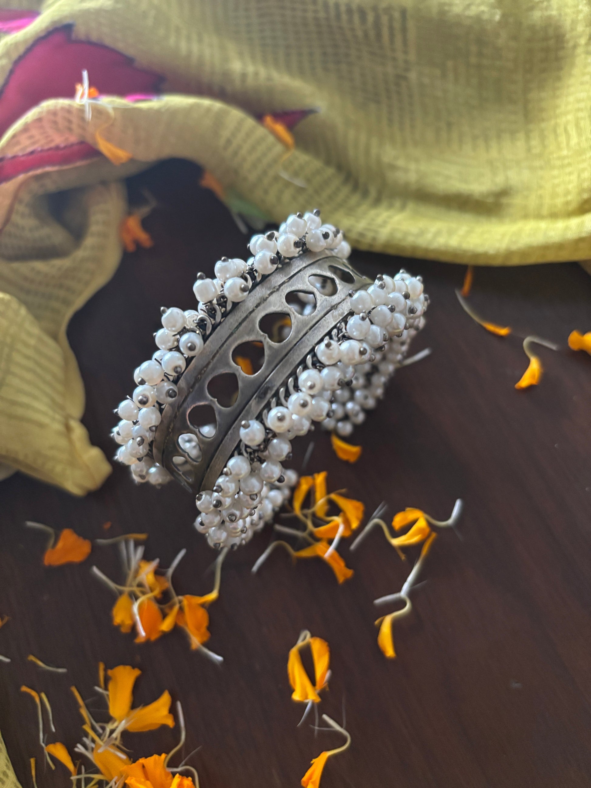 Heart pearl kada Gehnacollections