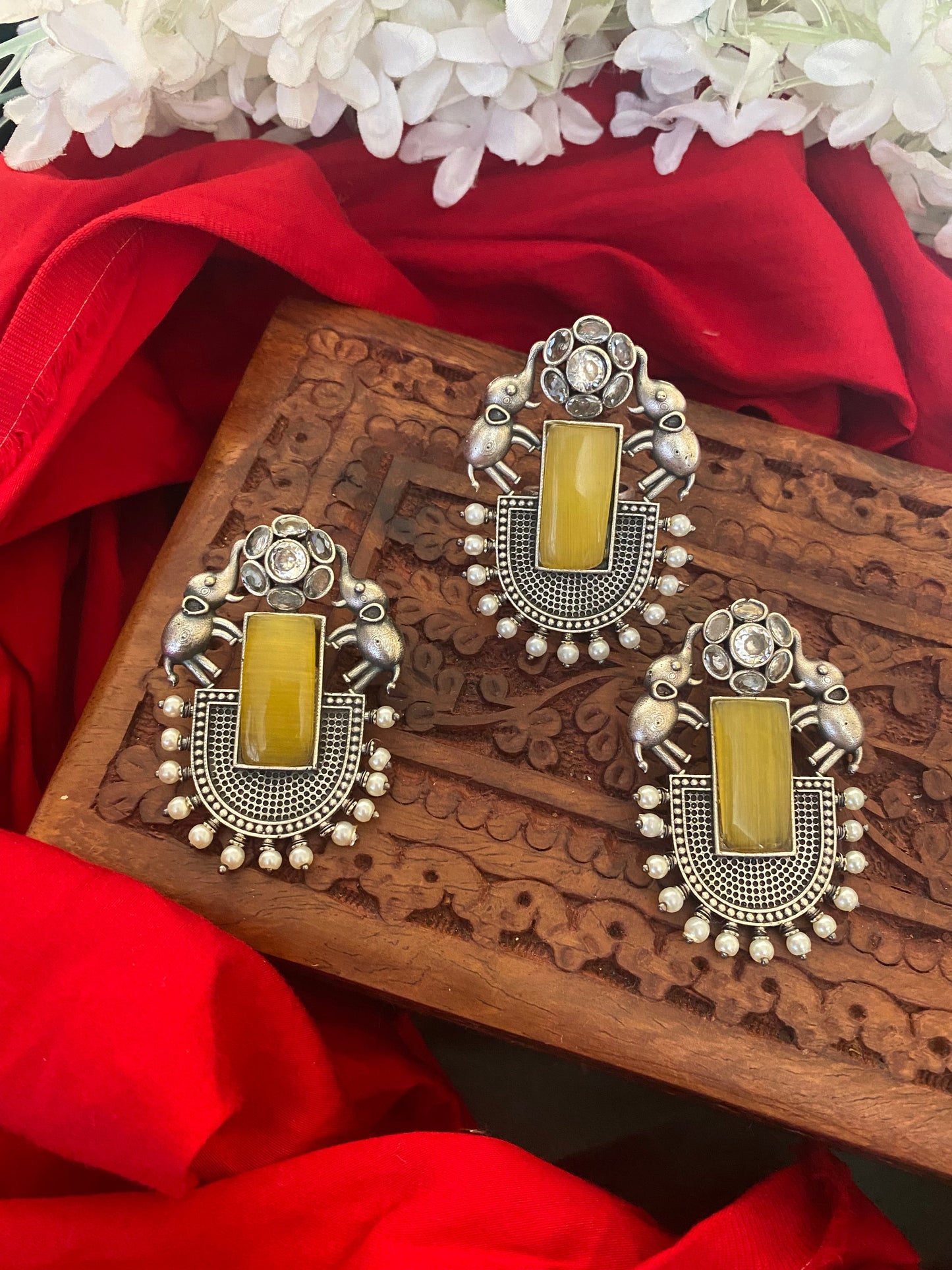 MONALISHA HATHI STUDS COMBO Gehnacollections