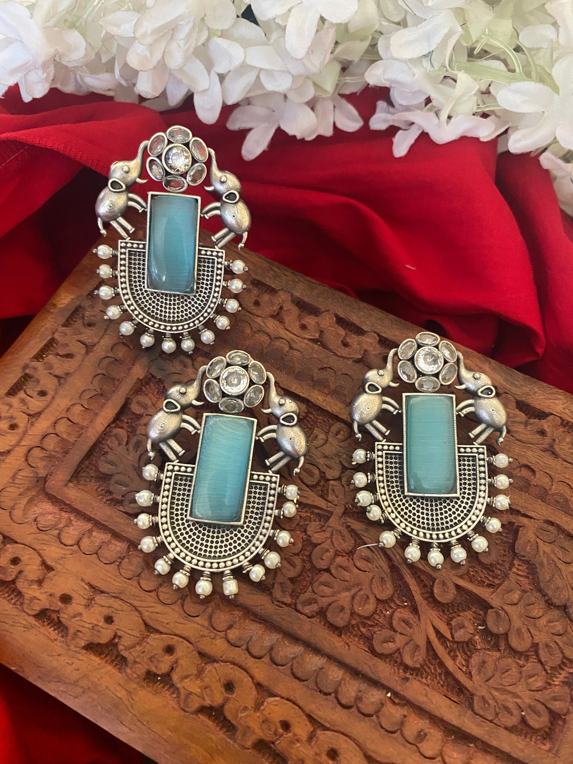 MONALISHA HATHI STUDS COMBO Gehnacollections