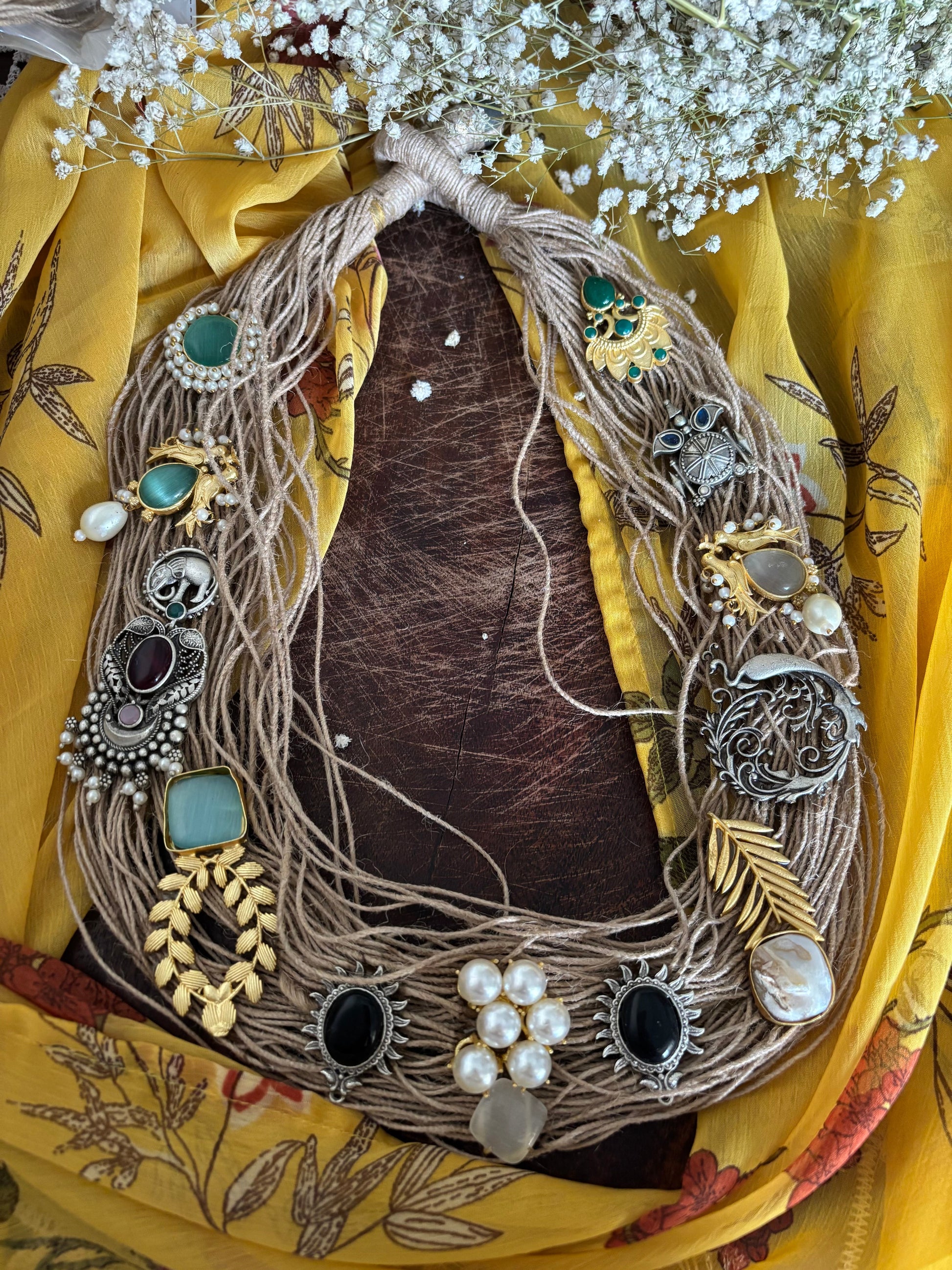 Fusion Jute Necklace Gehnacollections