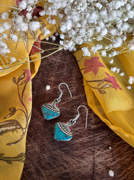 Tibetan hook earrings Gehnacollections