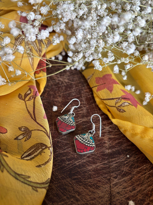Tibetan hook earrings Gehnacollections