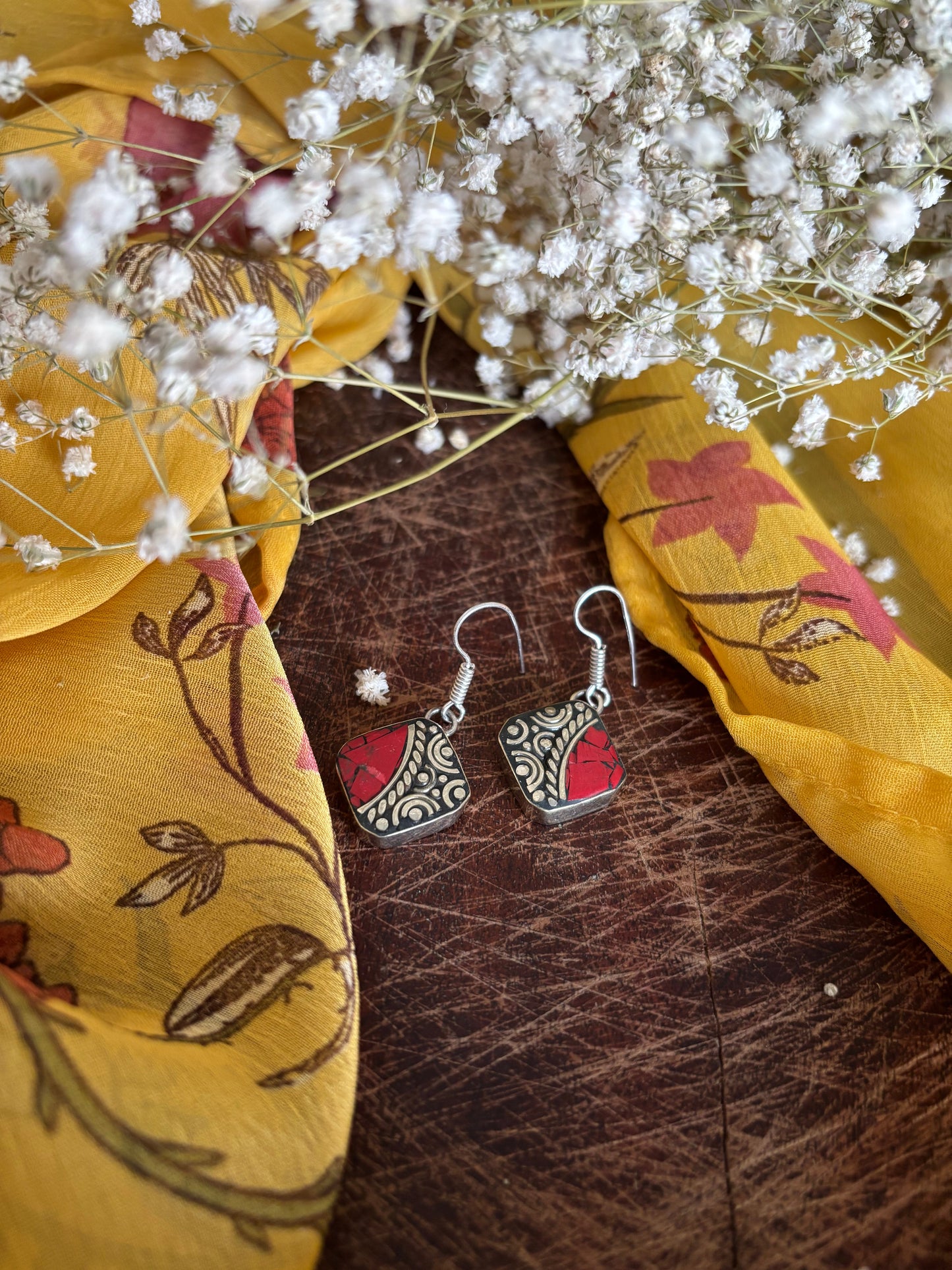 Tibetan hook earrings Gehnacollections
