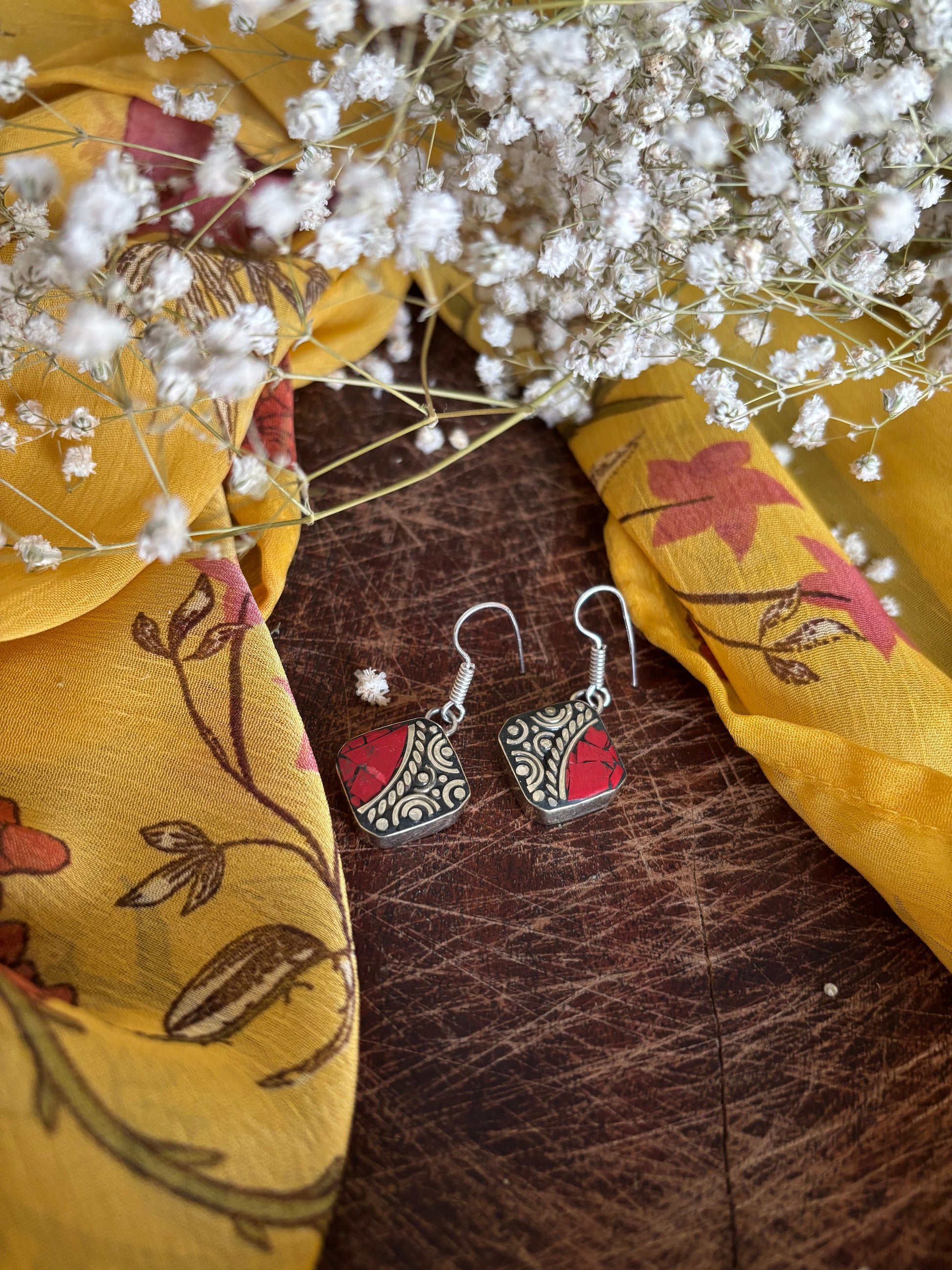 Tibetan hook earrings Gehnacollections