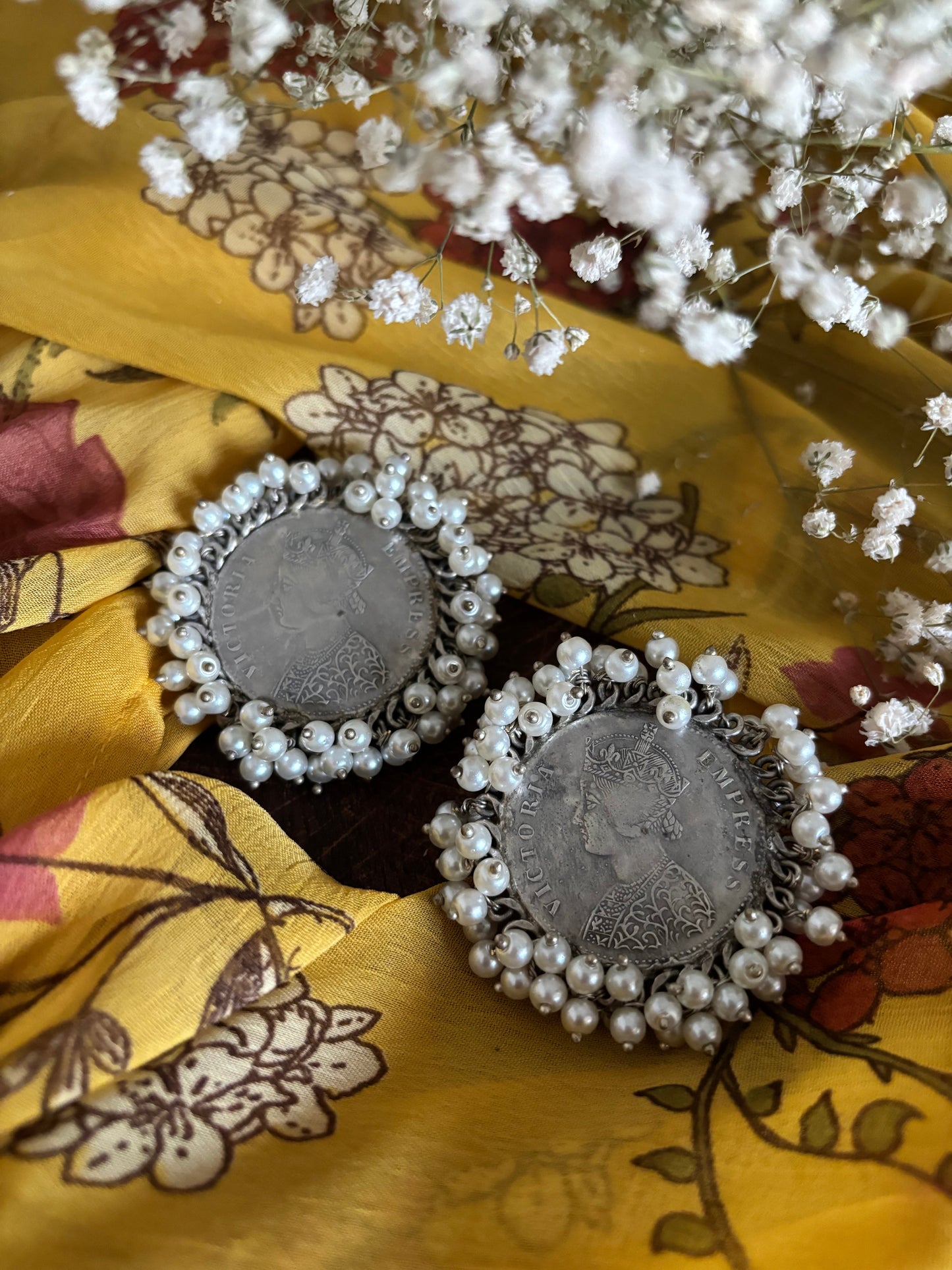 Queen Pearl Studs Gehnacollections