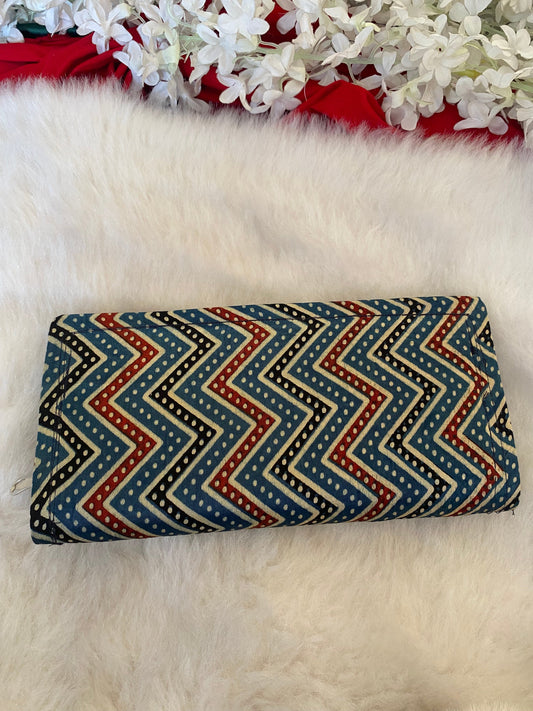 AJRAKH PRINT PURSE Gehnacollections