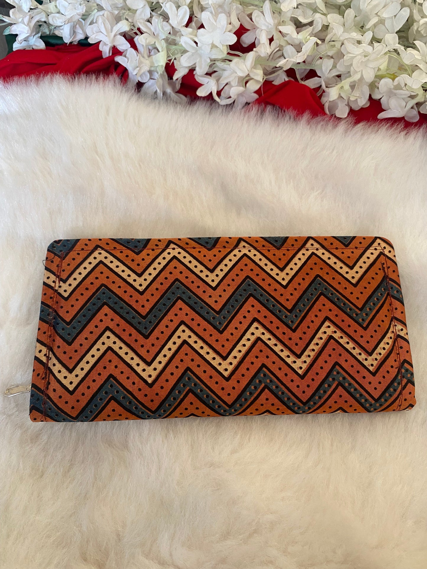 AJRAKH PRINT PURSE Gehnacollections