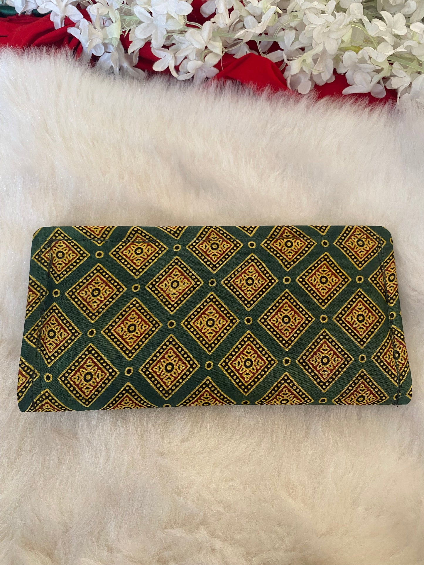 AJRAKH PRINT PURSE Gehnacollections