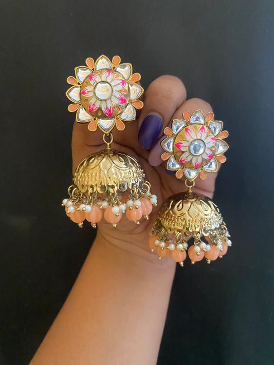 RADHIKA JHUMKA Gehnacollections