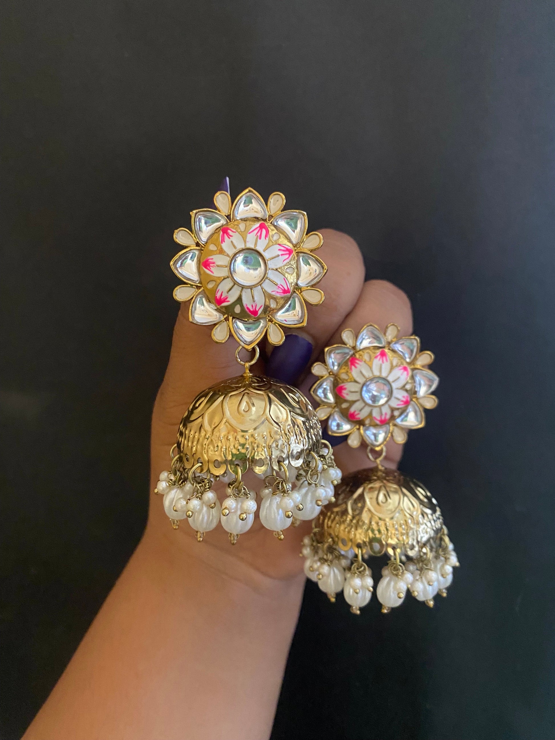 RADHIKA JHUMKA Gehnacollections