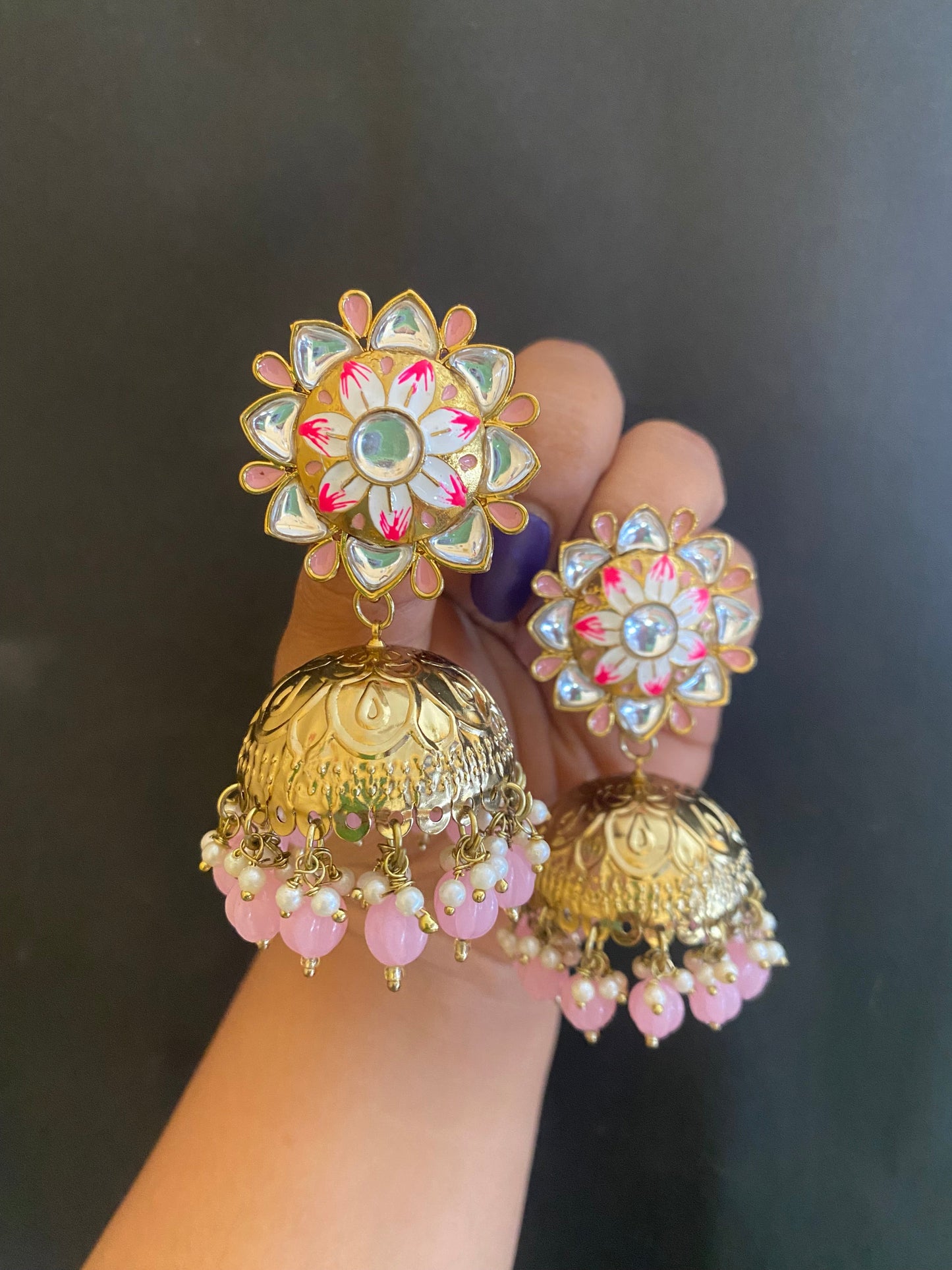 RADHIKA JHUMKA Gehnacollections