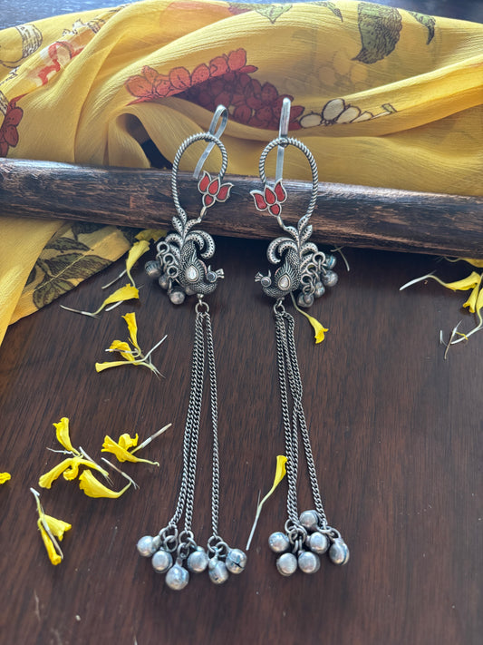 Peacock Kashmiri Earrings Gehnacollections