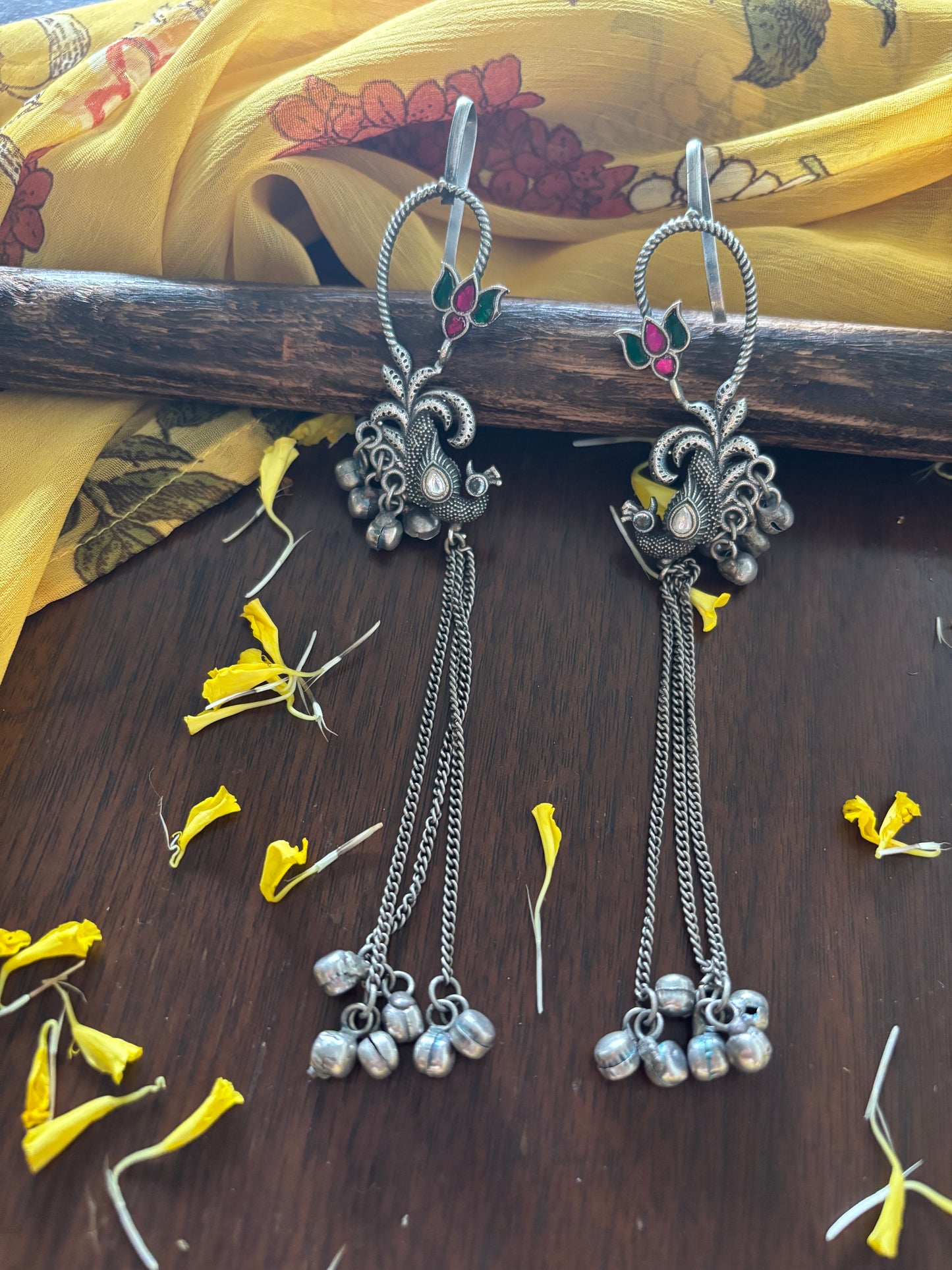 Peacock Kashmiri Earcuff Gehnacollections