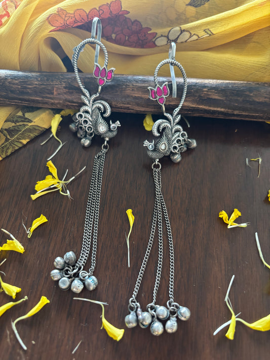 PEACOCK KASHMIRI EARCUFF Gehnacollections