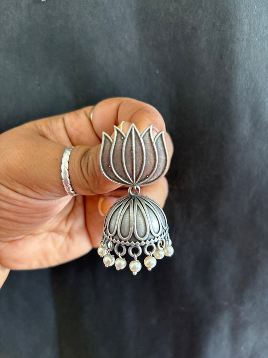 Lotus jhumka Gehnacollections