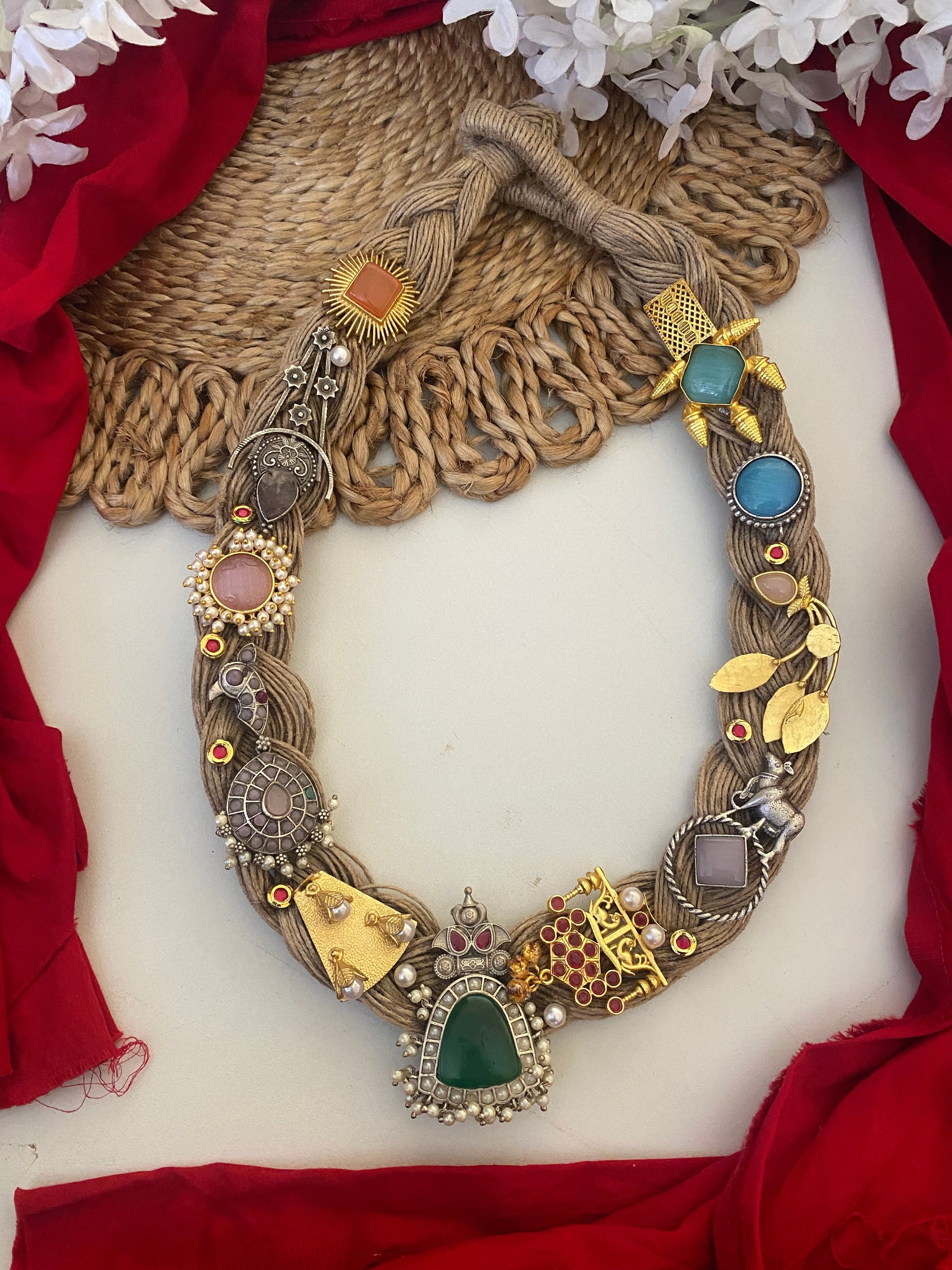 JUTE FUSION NECKLACE Gehnacollections