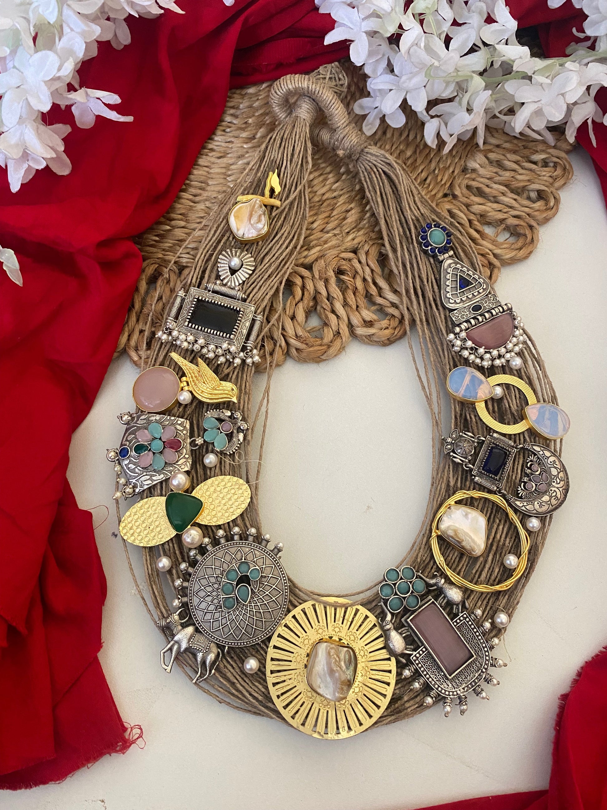 JUTE FUSION NECKLACE Gehnacollections