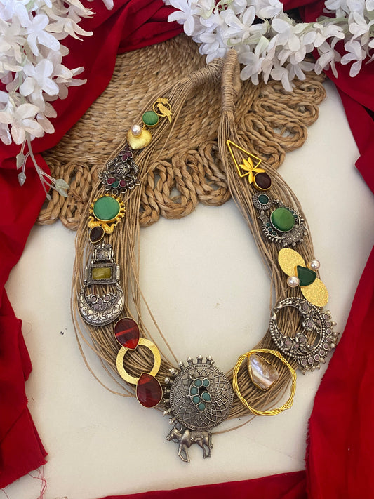 JUTE FUSION NECKLACE Gehnacollections