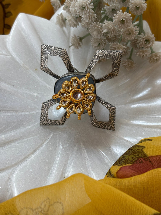 FUSION KUNDAN RING Gehnacollections