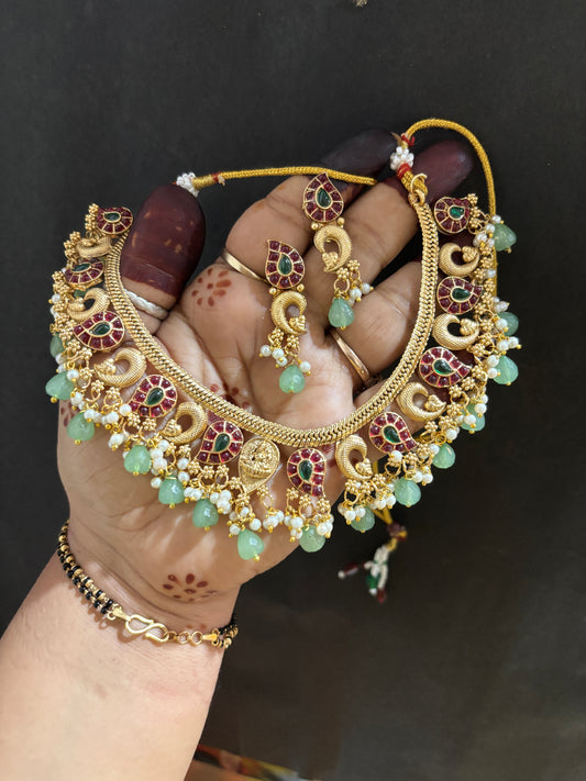 Lakshmi choker set Gehnacollections