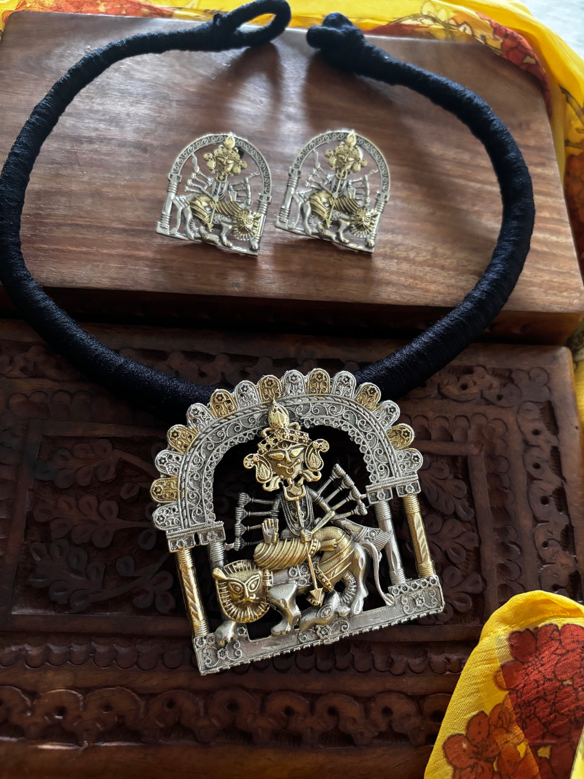 Maa durga Necklace set Gehnacollections
