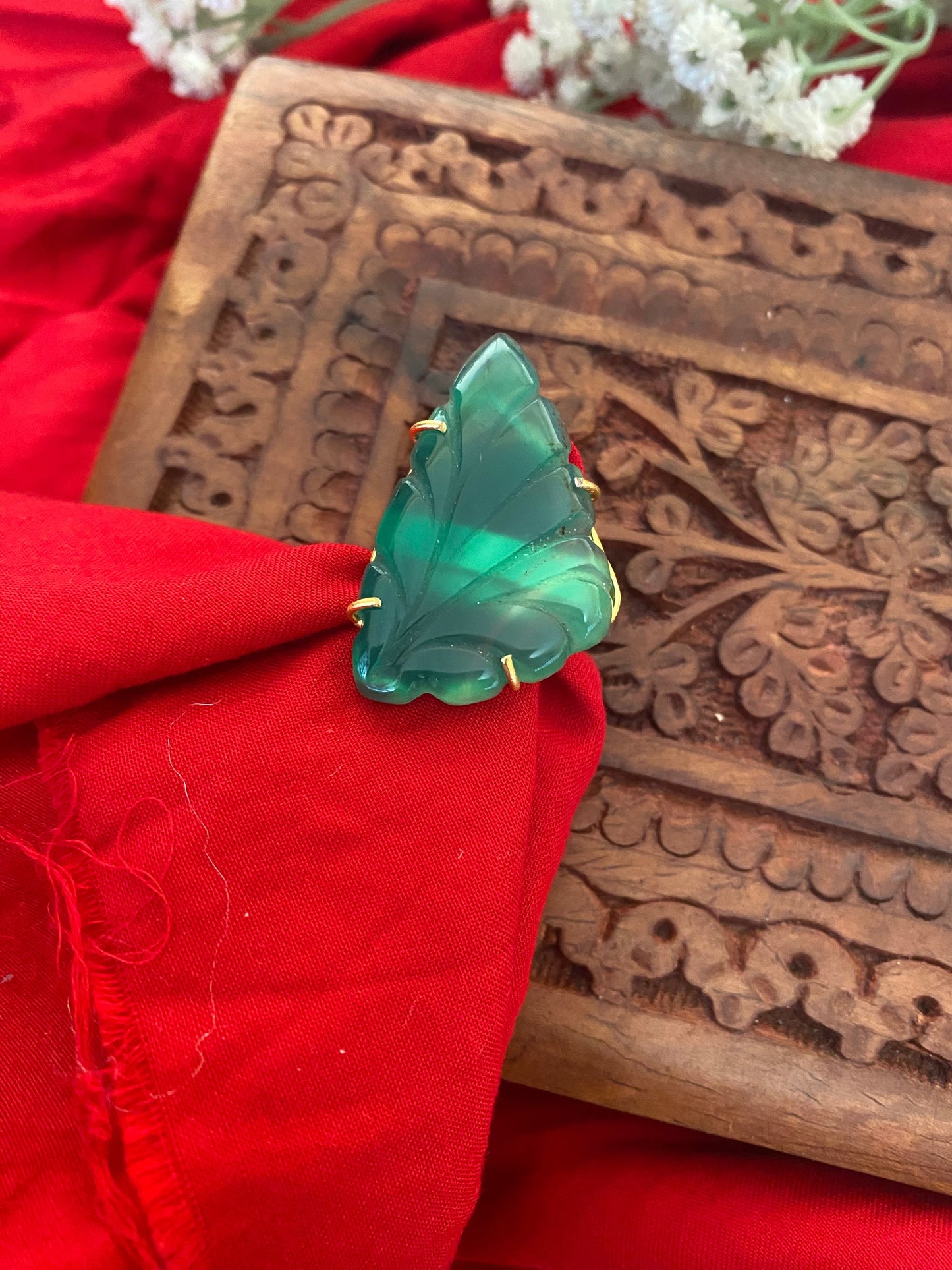 CARVING STONE RING Gehnacollections