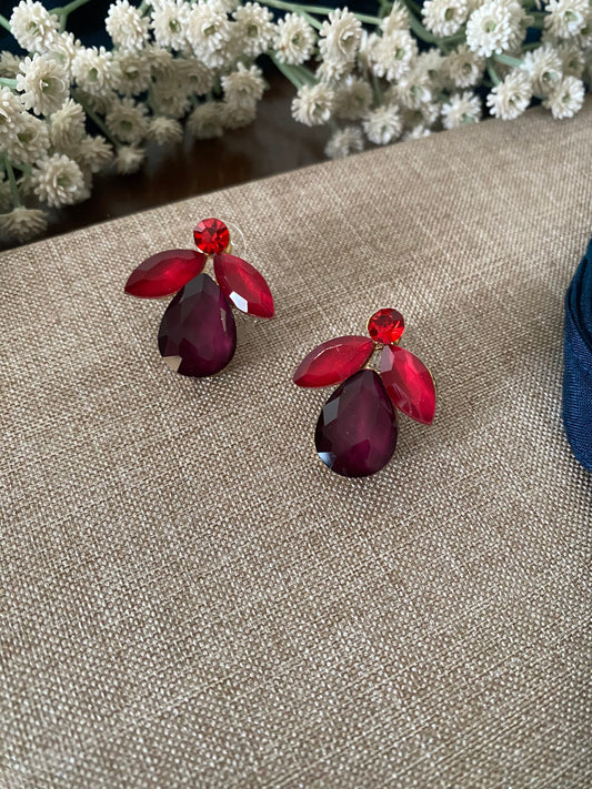 LEAF STONE STUDS Gehnacollections