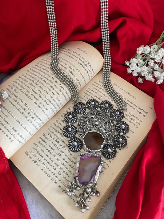 UNFINISHED STONE NECKLACE Gehnacollections