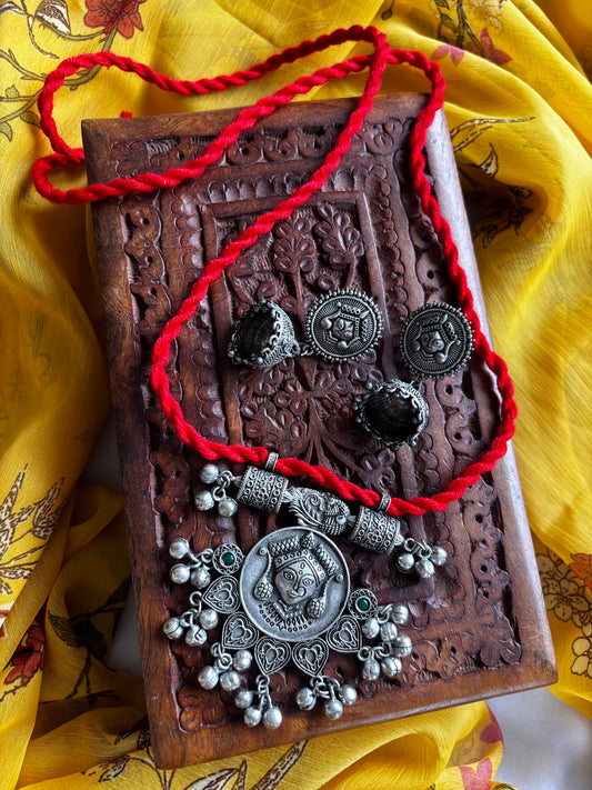 Thread Durga Necklace Set Gehnacollections