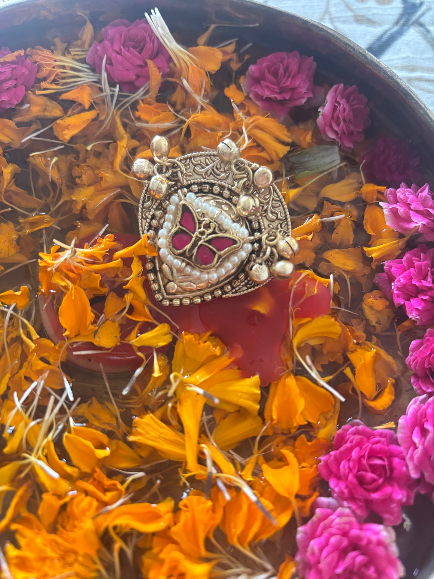 Titli Pachi Kundan Ring Gehnacollections