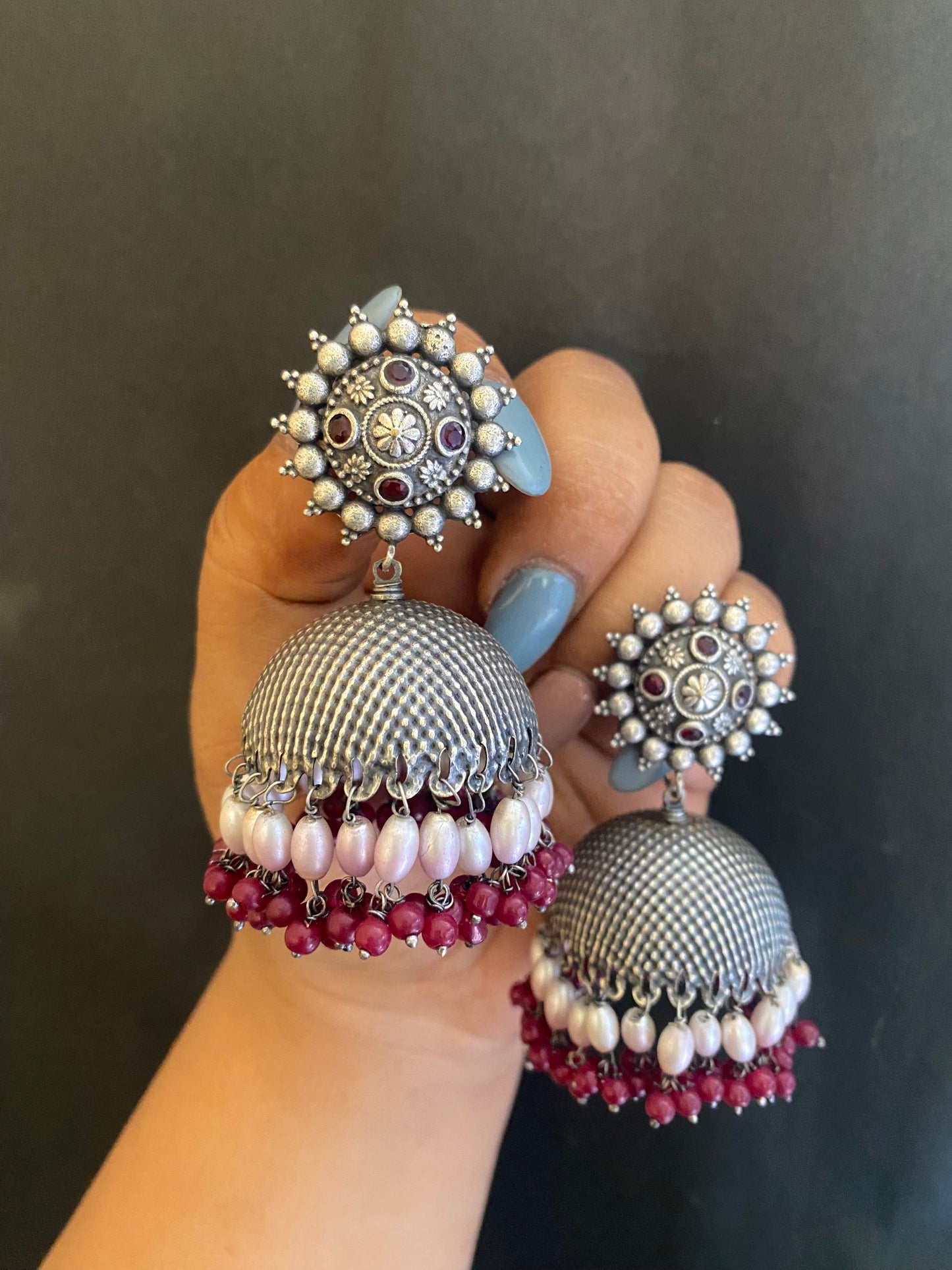 RIDHI PEARL JHUMKA Gehnacollections