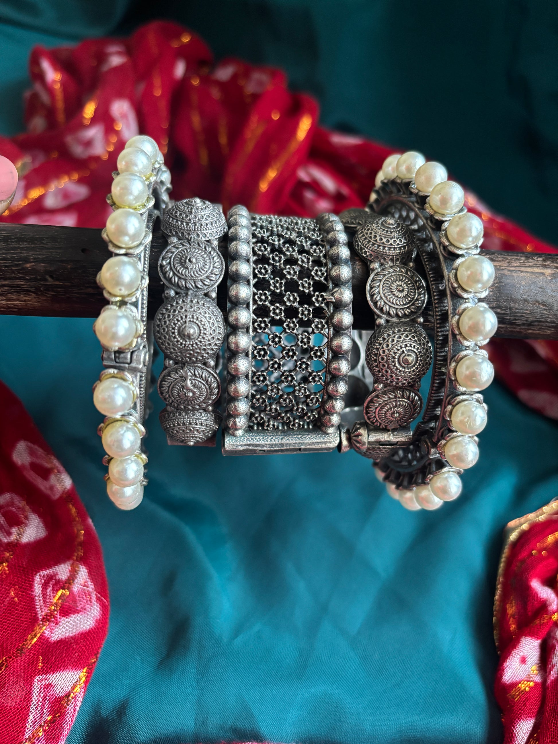 Pearl kada stack Gehnacollections