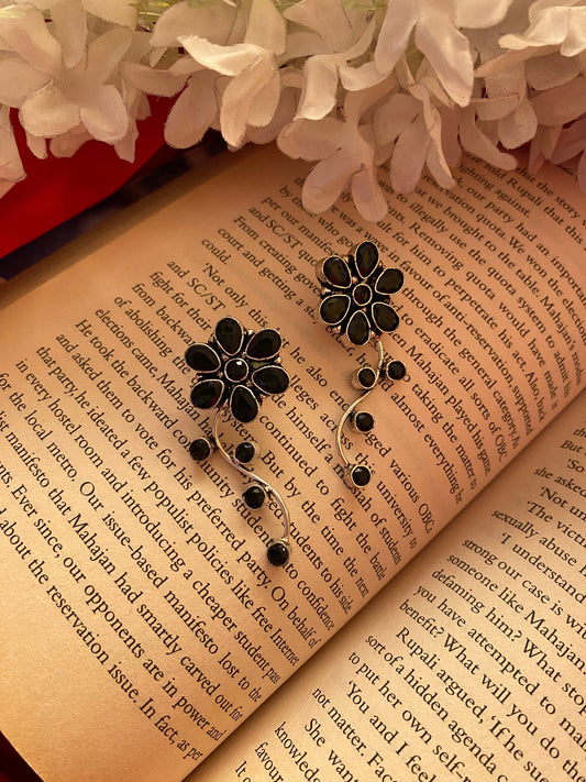 FLOWER STONE STUDS Gehnacollections