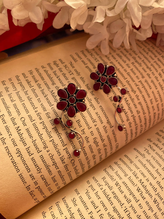 FLOWER STONE STUDS Gehnacollections