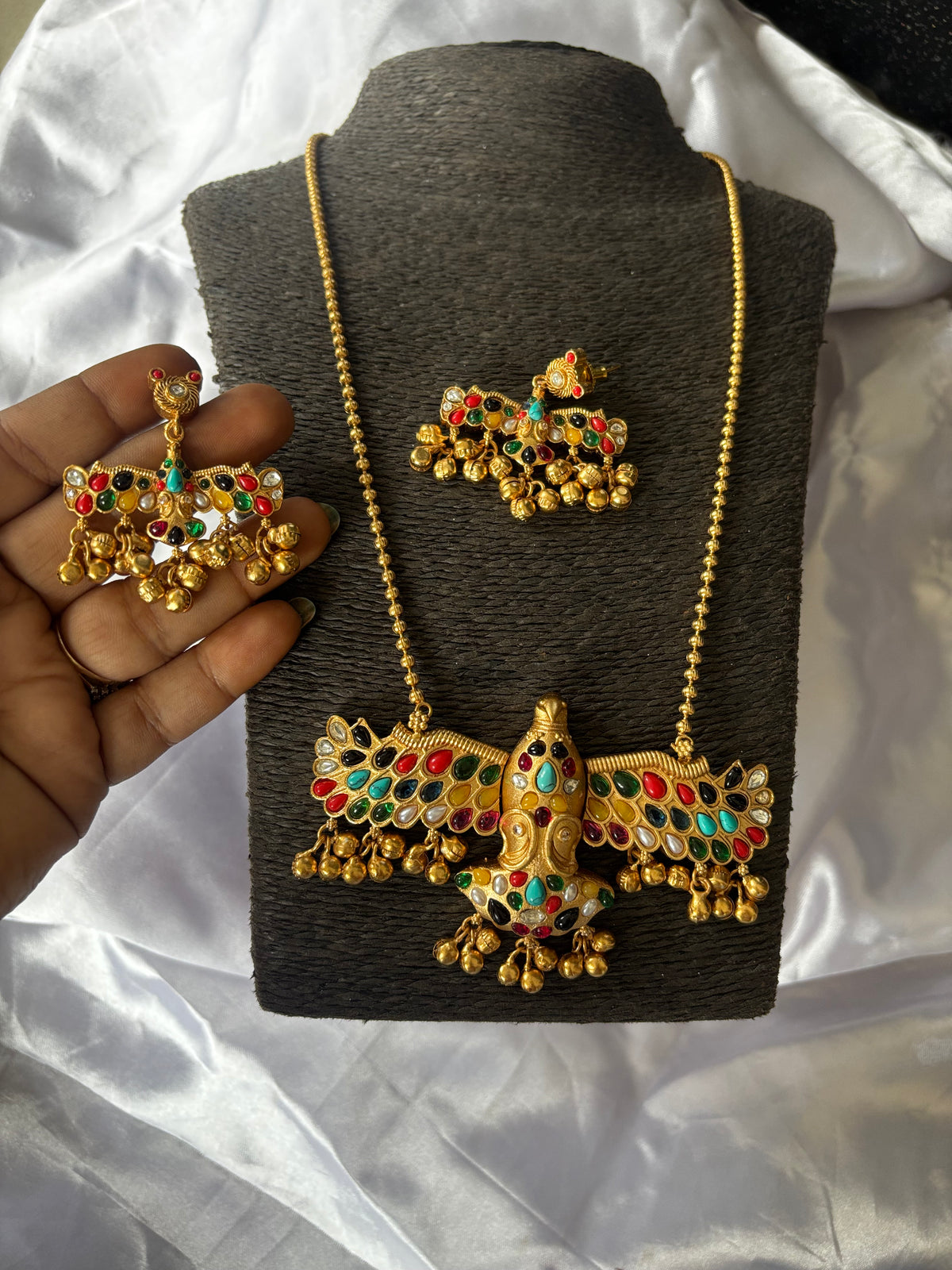 Eagle stone Necklace Set Gehnacollections