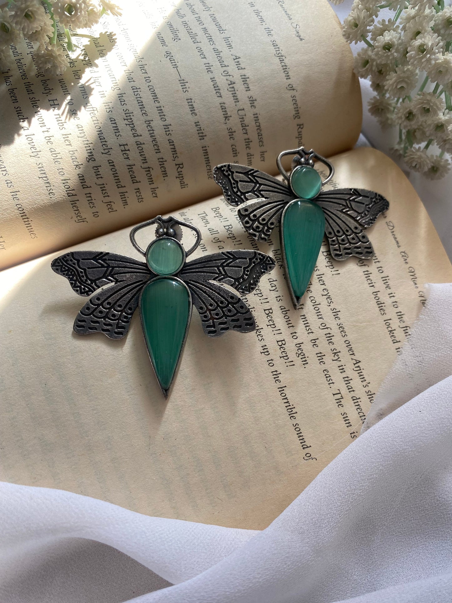 BUTTERFLY MONALISHA STONE STUDS Gehnacollections
