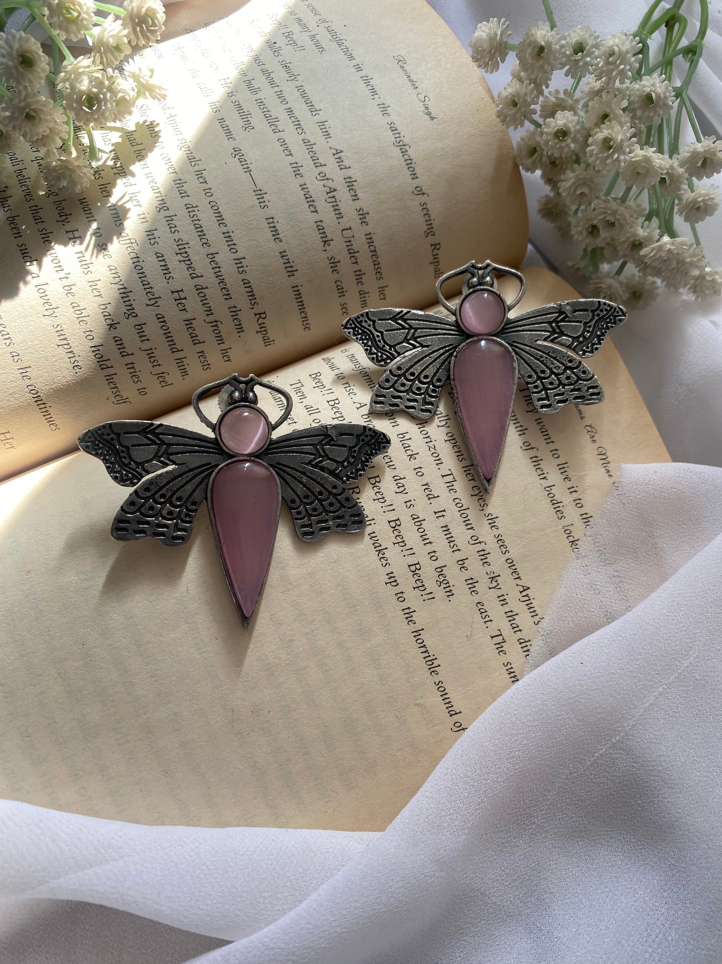 BUTTERFLY MONALISHA STONE STUDS Gehnacollections