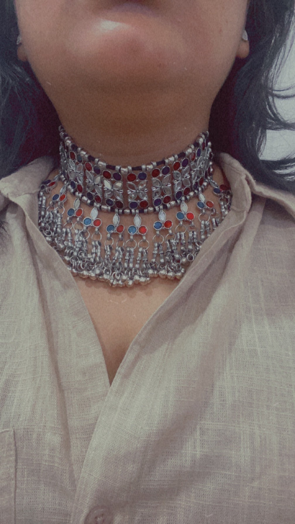 AVNI MIRROR CHOKER Gehnacollections