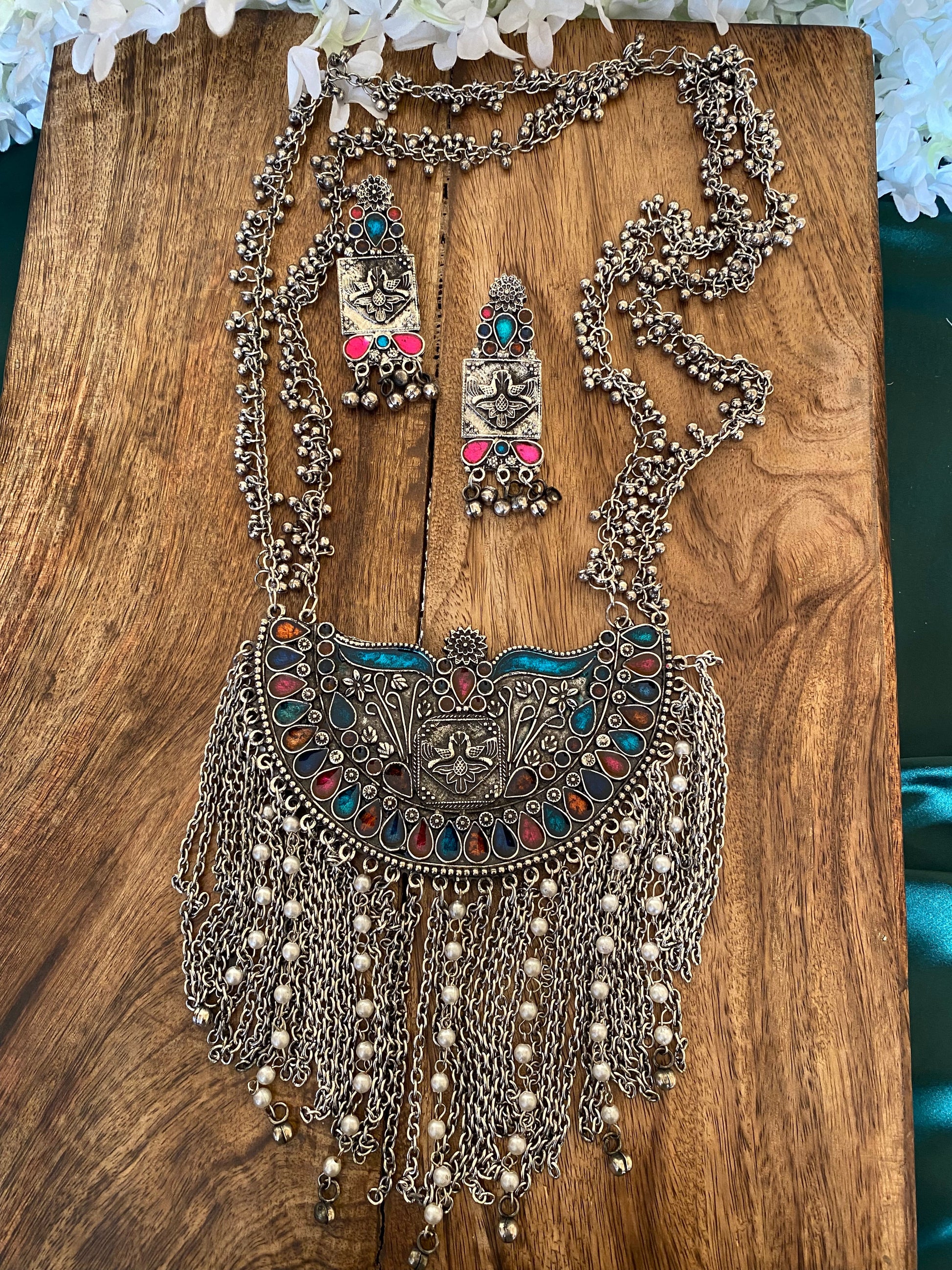 ASHNOOR LONG NECKLACE SET Gehnacollections