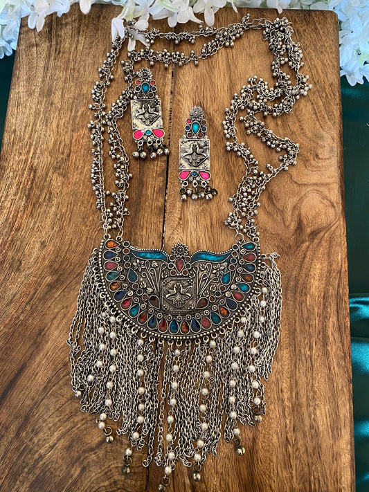 ASHNOOR LONG NECKLACE SET Gehnacollections