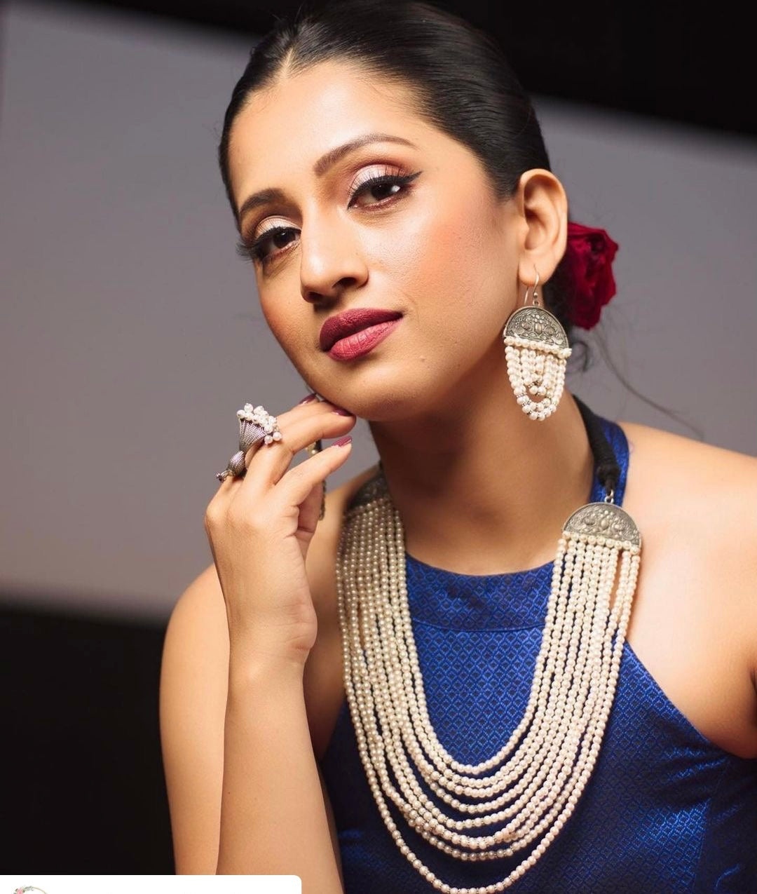 KRISHA PEARL NECKLACE SET Gehnacollections