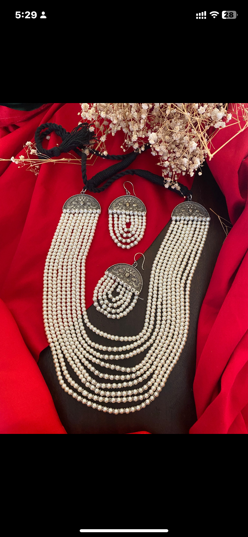 KRISHA PEARL NECKLACE SET Gehnacollections