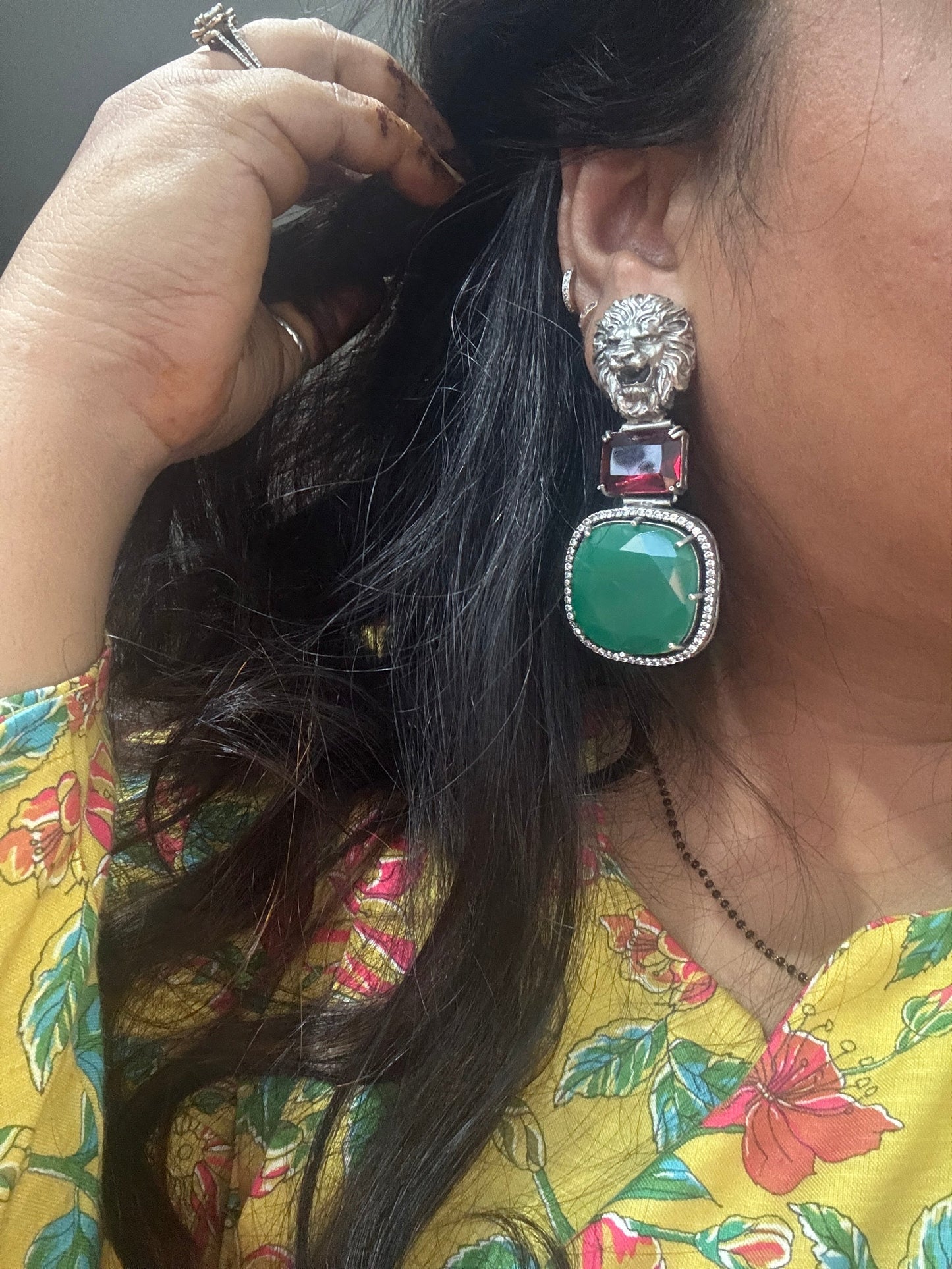 Sabyasachi stone Danglers Gehnacollections